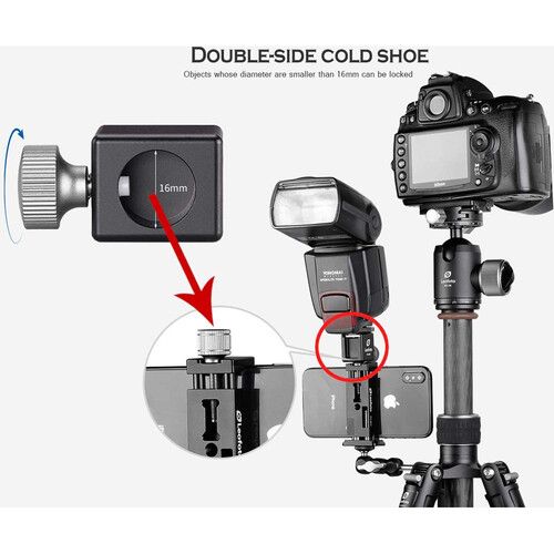  Leofoto FA-04 Double-Side Cold Shoe Conversion Adapter