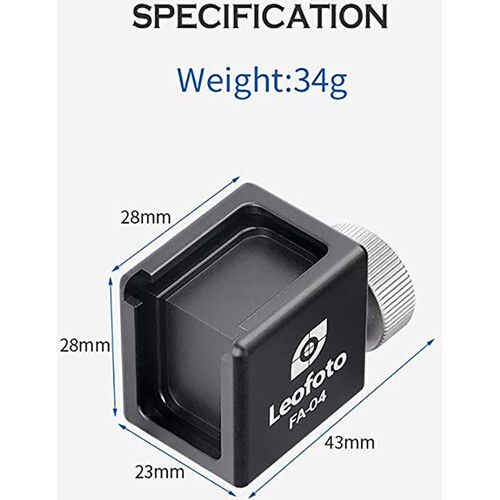  Leofoto FA-04 Double-Side Cold Shoe Conversion Adapter