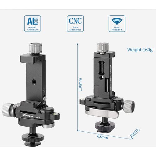  Leofoto Multipurpose Clamp Kit with FA-01, MBC-18, and PC-90II