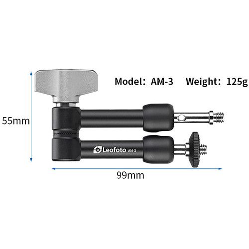  Leofoto AM-3 Magic Versa Arm Multi-Purpose Tripod Accessory Mount