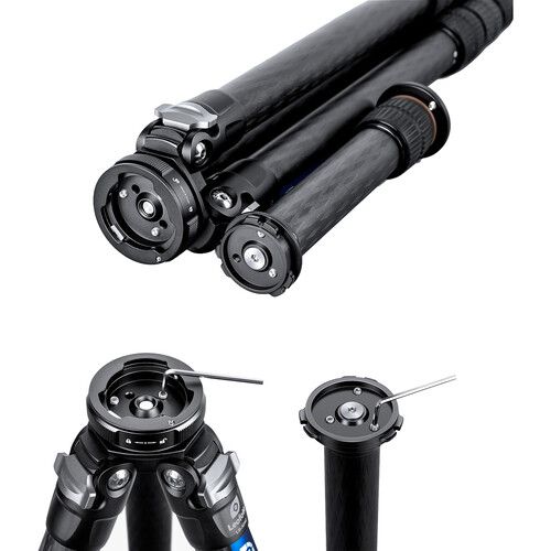  Leofoto QS-70 Quick-Link Tripod Head Quick Release Set with 4x Quick Release Plates (70mm)