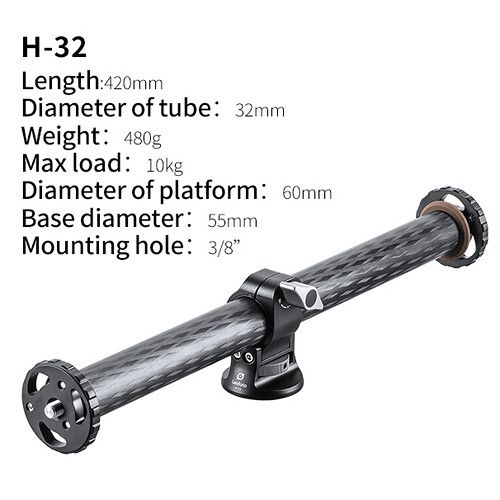  Leofoto H-32 Carbon Fiber Tripod Arm