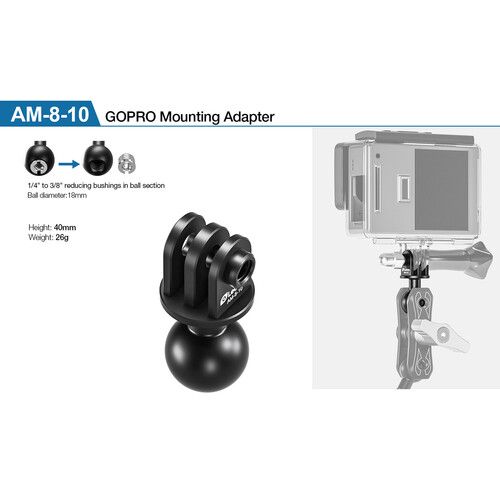  Leofoto AM-8-10 GoPro Mounting Adapter