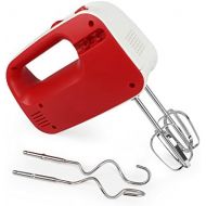 Leogreen - Elektro-Handmixer, Schneebesen, Rot, 200 W, Material: Edelstahl