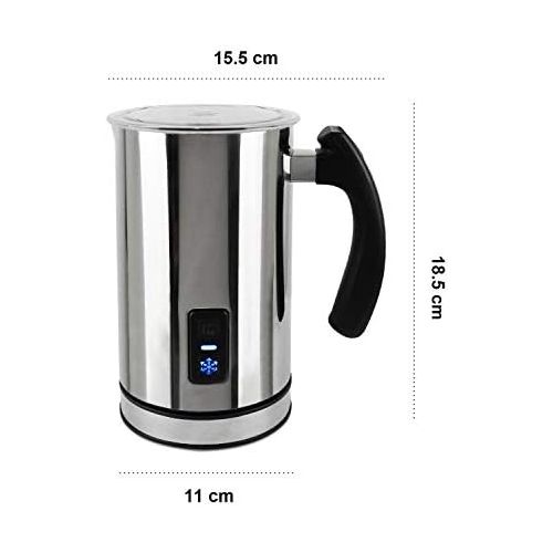  Leogreen - Automatischer Milchaufschaumer, Elektrischer Milchwarmer, 115ml / 3,88fl oz zum Milchschaumen, max. 240ml / 8,1fl oz zum Milch erhitzen, Material: Tritan, Standard/Zerti