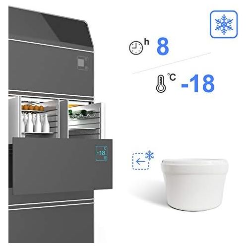  [아마존베스트]Leogreen Electric Ice Cream Maker 1.4 L Ice Cream Maker for Ice Cream, Sorbet and Yogurt, BPA Free, Easy to Use, Made in 15-30 Minutes