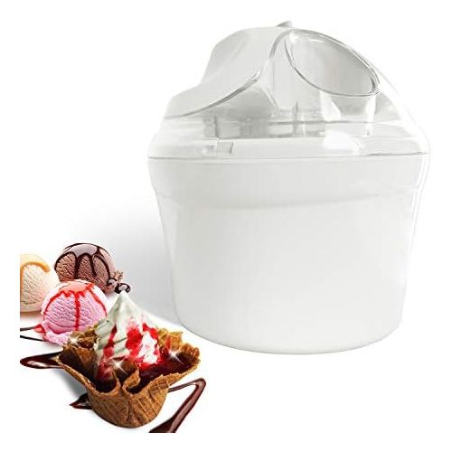  [아마존베스트]Leogreen Electric Ice Cream Maker 1.4 L Ice Cream Maker for Ice Cream, Sorbet and Yogurt, BPA Free, Easy to Use, Made in 15-30 Minutes