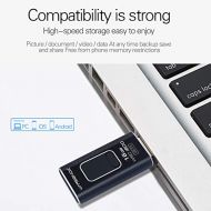 Leoie 4 in 1 Micro USB Stick Flash Disk Type-C USB Flash Drive OTG Pen Drive for iPhone/Android/Tablet PC Black 256GB