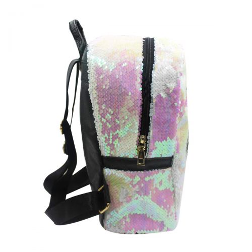  Leomoste Reversible Flip Sequin Backpack for Unicorn Lover Glitter School Bag Adjustable PU Leather Shoulder