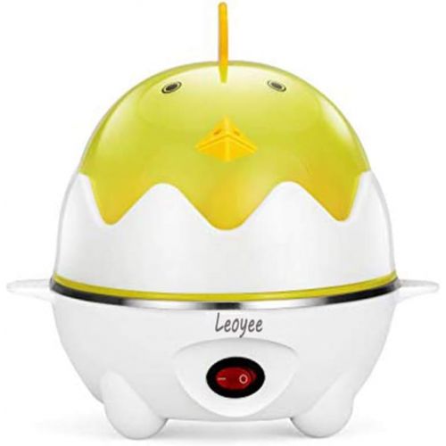  [아마존베스트]Leoyee Egg Cooker Electric Egg Poacher Egg Steamer Boiled Poached Rapid Egg Cooker with Automatic Shut Off, Soft, Medium, Hard-Boiled Egg Cooker - 7 Eggs Capacity with Water Measur