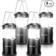 Lepro LED Camping Lanterns Battery Powered, Collapsible, IPX4 Water Resistant, Outdoor Portable Lights for Emergency, Hurricane, Storms and Outages