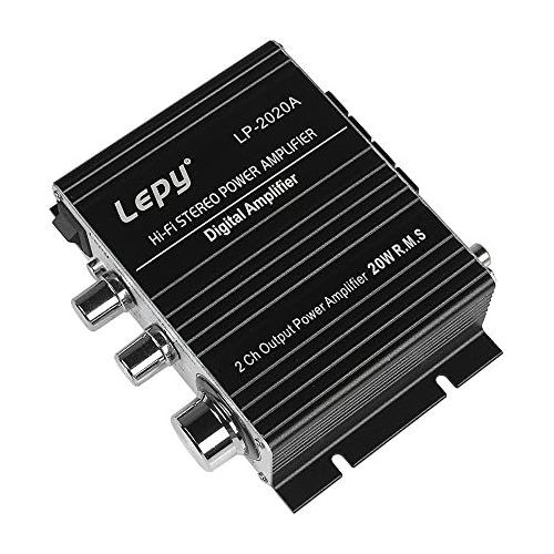  [아마존베스트]Lepy LP-2020A Class-D Hi-Fi Digital Amplifier with Power Supply Black