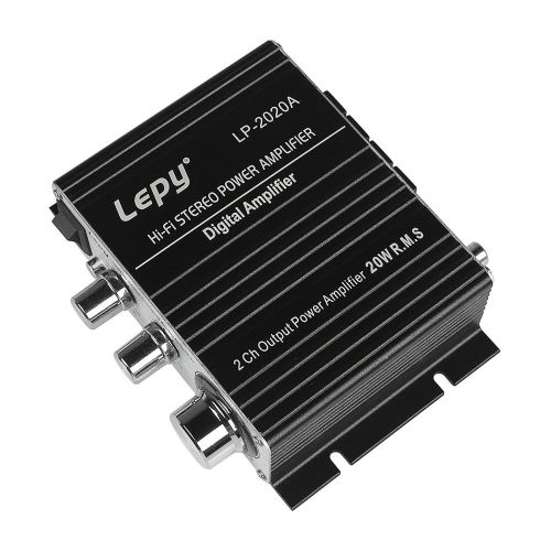  Lepy LP-2020A Class-D Hi-Fi Digital Amplifier with Power Supply Black