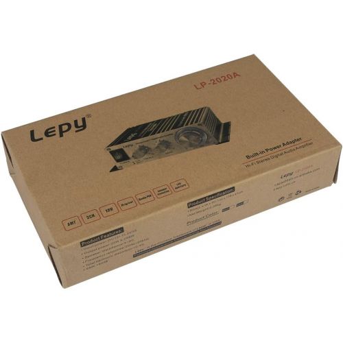  Lepy LP-2020A Class-D Hi-Fi Digital Amplifier with Power Supply Black