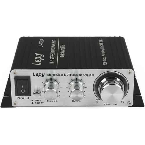  Lepy LP-2020A Class-D Hi-Fi Digital Amplifier with Power Supply Black