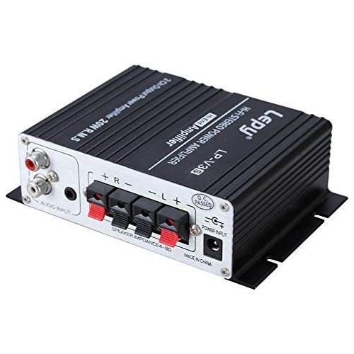  [아마존베스트]-Service-Informationen LEPY LP-VS3 25Wx2 Amplifier + HiFi Delayed Protection Compatible with Computer, iPods, Mobile Phones or MP3 Players DAC etc.
