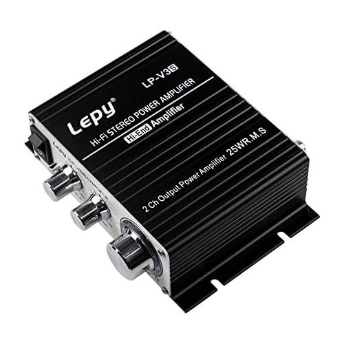  [아마존베스트]-Service-Informationen LEPY LP-VS3 25Wx2 Amplifier + HiFi Delayed Protection Compatible with Computer, iPods, Mobile Phones or MP3 Players DAC etc.