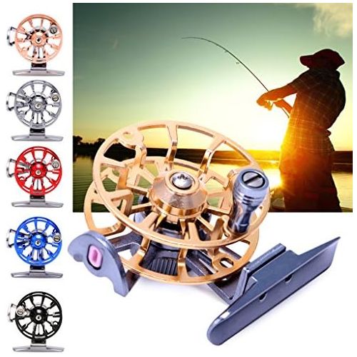  [아마존베스트]Lergo Full Metal Former Ice of Fishing Ultra Light Wheels Wheel Fly Fishing Reel Aluminium