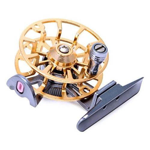  [아마존베스트]Lergo Full Metal Former Ice of Fishing Ultra Light Wheels Wheel Fly Fishing Reel Aluminium