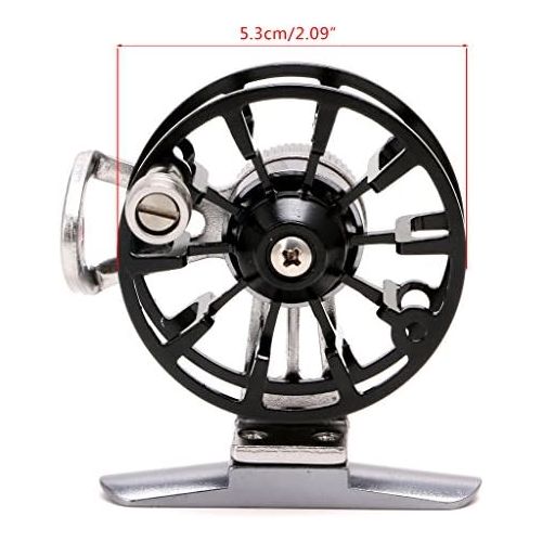  [아마존베스트]Lergo Full Metal Former Ice of Fishing Ultra Light Wheels Wheel Fly Fishing Reel Aluminium