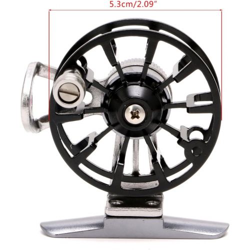  [아마존베스트]Lergo Full Metal Former Ice of Fishing Ultra Light Wheels Wheel Fly Fishing Reel Aluminium