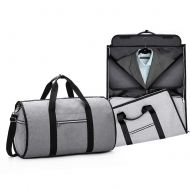 Lesley Ye Convertible Garment Bag with Shoulder Strap Carry on Duffel Bag for Men Women