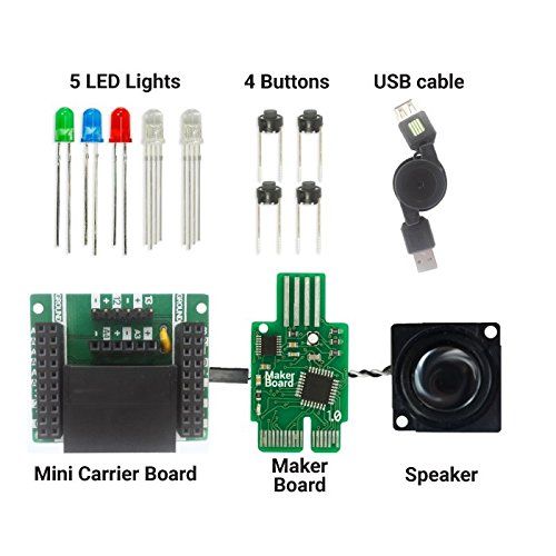  Let's Start Coding Base Coding and Electronic Circuit Kit for Kids 8,9,10,11,12 to Learn Real Code and Circuitry - Over 50 Free Online Project Guides Teach S.T.E.A.M. Skills