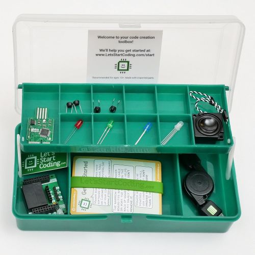  Let's Start Coding Base Coding and Electronic Circuit Kit for Kids 8,9,10,11,12 to Learn Real Code and Circuitry - Over 50 Free Online Project Guides Teach S.T.E.A.M. Skills
