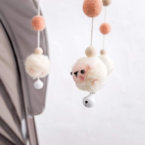  Lets Make Baby Crib Mobile Bed Wind Wooden Bell Rattle Nordic Style Beads Chimes for Kids Room Hanging Newborn Gifts Nursery Decor