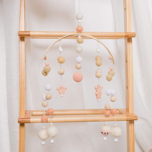 Lets Make 100% Felt Ball Bed Bell Mobile Crib Jewelry Creative Pendant Toy Wooden Wind Chime Nursery...