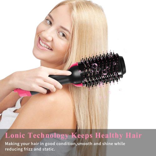  [아마존 핫딜] [아마존핫딜]LetsFunny One Step Hair Dryer & Volumizer, Upgrade Hot Air Brush, Salon Negative lon Styling Hair Dryer Brush, Ceramic Electric Blow Dryer, Curler, Straightener, Styler Brush with 2Pcs Hair