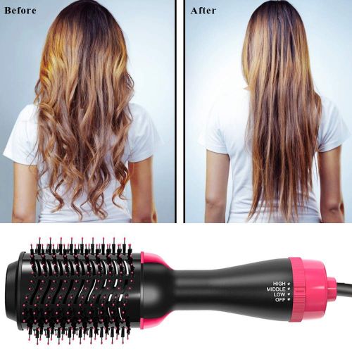  [아마존 핫딜] [아마존핫딜]LetsFunny One Step Hair Dryer & Volumizer, Upgrade Hot Air Brush, Salon Negative lon Styling Hair Dryer Brush, Ceramic Electric Blow Dryer, Curler, Straightener, Styler Brush with 2Pcs Hair