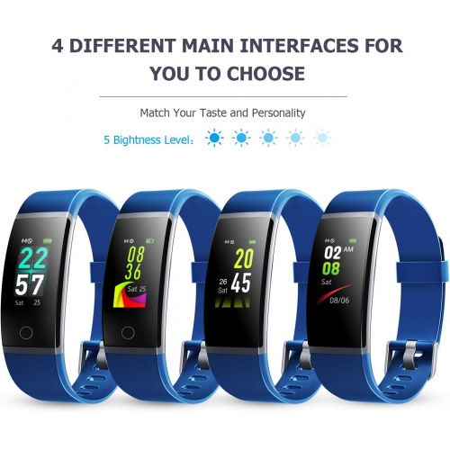  [아마존 핫딜]  [아마존핫딜]Letsfit Fitness Tracker, Activity Tracker Watch with Heart Rate Monitor, Waterproof IP68 Smart Watch with Step Counter, Calorie Counter, Call & SMS Pedometer Watch for Women Men Ki