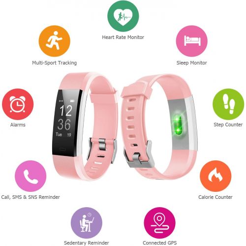  [아마존 핫딜]  [아마존핫딜]Letsfit Fitness Tracker HR, Activity Tracker Watch with Heart Rate Monitor, Pedometer, Sleep Monitor, 14 Sports Modes, Step Counter, Calorie Counter, IP67 Waterproof Fitness Watch