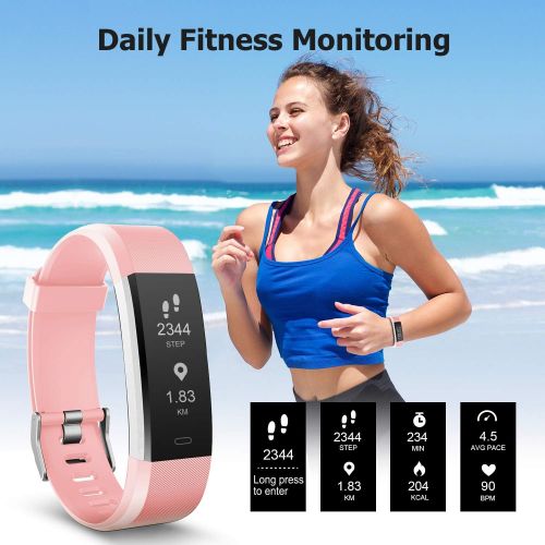  [아마존 핫딜]  [아마존핫딜]Letsfit Fitness Tracker HR, Activity Tracker Watch with Heart Rate Monitor, Pedometer, Sleep Monitor, 14 Sports Modes, Step Counter, Calorie Counter, IP67 Waterproof Fitness Watch
