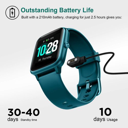  [아마존 핫딜] Letsfit Smart Watch, Fitness Tracker with Heart Rate Monitor, Activity Tracker with 1.3 Touch Screen, IP68 Waterproof Pedometer Smartwatch with Sleep Monitor, Step Counter for Wome