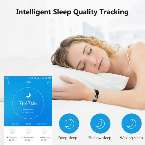  [아마존 핫딜] Letsfit Fitness Tracker HR, Activity Tracker Watch with Heart Rate Monitor, IP67 Water Standard Smart Bracelet with Calorie Counter Pedometer Watch for Kids Women Men