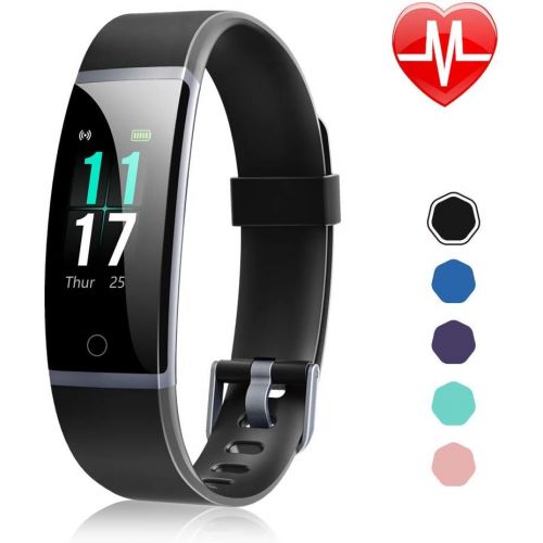  [아마존 핫딜]  [아마존핫딜]Letsfit Fitness Armband mit Pulsmesser Wasserdicht IP68 Fitness Tracker 0,96 Zoll Farbbildschirm und 14 Trainingsmodi Schrittzahler Uhr Smartwatch Aktivitatstracker fuer Damen Herre