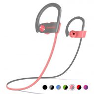 Bluetooth Headphones, Letsfit Wireless Headphones, IPX7 Waterproof Sports Earphones Gym Running, HD Stereo Headset w/Mic, 8 Hours Battery Noise Cancelling Bluetooth Earbuds