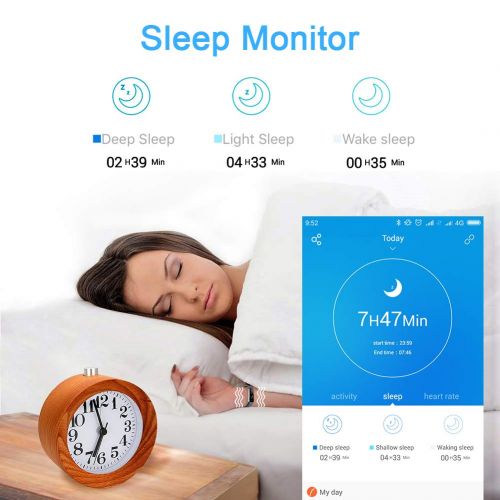 Letsfit Fitness Tracker with Heart Rate Monitor, Slim Activity Tracker Watch, Pedometer, Sleep Monitor, Step Counter, Calorie Counter, Waterproof Smart Band Kids Women Men