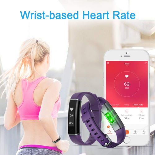  Letsfit Fitness Tracker with Heart Rate Monitor, Pedometer Watch, Waterproof Smart Watch Activity Tracker with Step Counter, Sleep Monitor, Step Tracker for Kids Women and Men