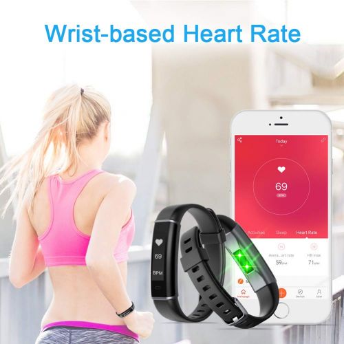  Letsfit Fitness Tracker with Heart Rate Monitor, Pedometer Watch, Waterproof Smart Watch Activity Tracker with Step Counter, Sleep Monitor, Step Tracker for Kids Women and Men