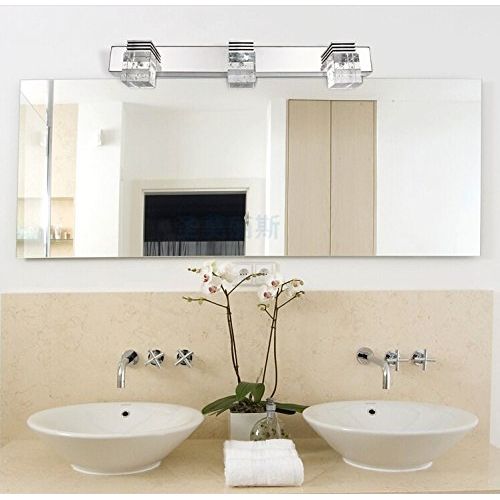  Letsun Modern 12w Cool White 650lm 4-Light Led Bathroom Crystal Lights Wall LED Lamps Cabinet Mirror Lighting Bathroom Lamps