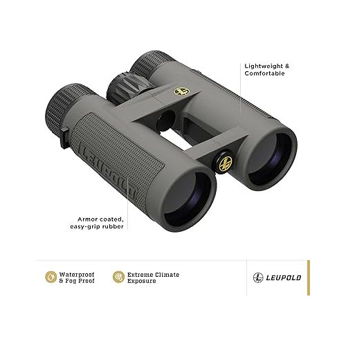  Leupold BX-4 Pro Guide HD Binoculars, 12x50mm, Shadow Gray (172675)