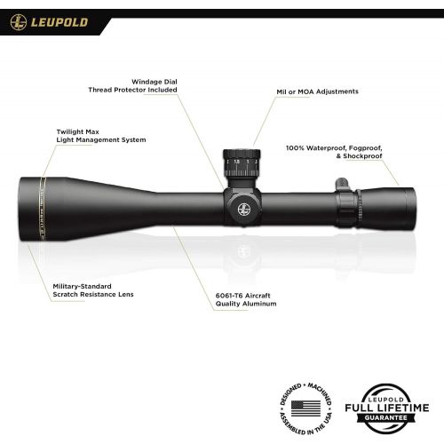  Leupold VX-3I LRP Side Focus Gun Scope, Matte Black, 6.5-20 x 50mm x 30mm