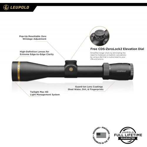  Leupold Vx-5hd 2-10x42mm, 30mm, Matte Duplex (171386)