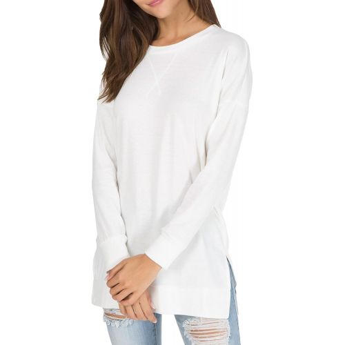  [아마존 핫딜]  [아마존핫딜]Levaca levaca Womens Fall Long Sleeve Side Split Loose Casual Pullover Tunic Tops