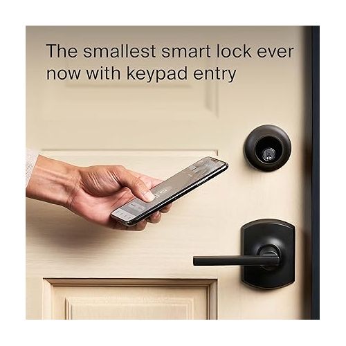  Level Lock Connect WiFi Smart Lock & Keypad for Keyless Entry - Control Remotely from Anywhere - Weatherproof - Works with iOS, Android, Amazon Alexa, Google Home (Polished Brass)