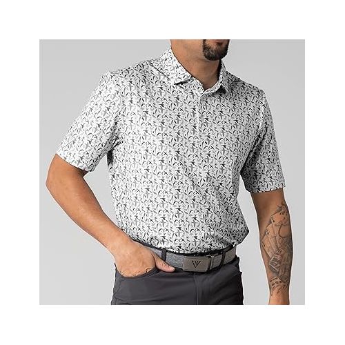  Mens Vice Short Sleeve Classic Golf Polo Shirt Quick Dry Lightweight Premium Collar Stay