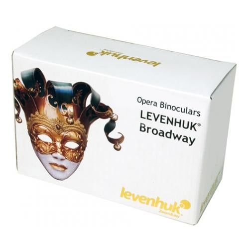  Levenhuk Broadway 325F Opera Glasses (black, with LED light and chain)